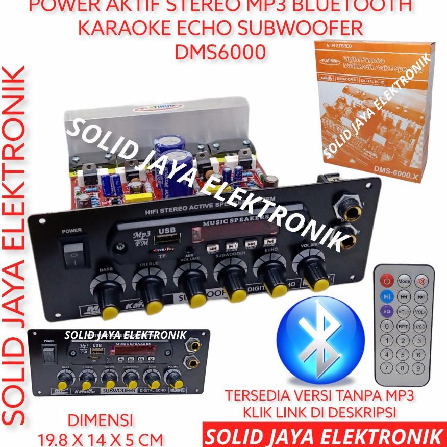 ❤[PROMO ⚡ALE]❤ KIT POWER SPEAKER AKTIF MP3 BLUETOOTH BT DMS 6000 DMS6000 DIGITAL KARAOKE MULTI MEDIA