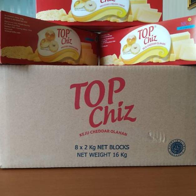 

【F⚡ASH SALE✅】 Keju Topchiz Cheddar 2kg Top Chiz
