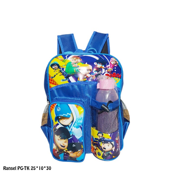 Tas Sekolah Tas Tk Anak Laki Laki Karakter Boboiboy Biru N4S8 motif Awet Murah Promo vintage grosir 