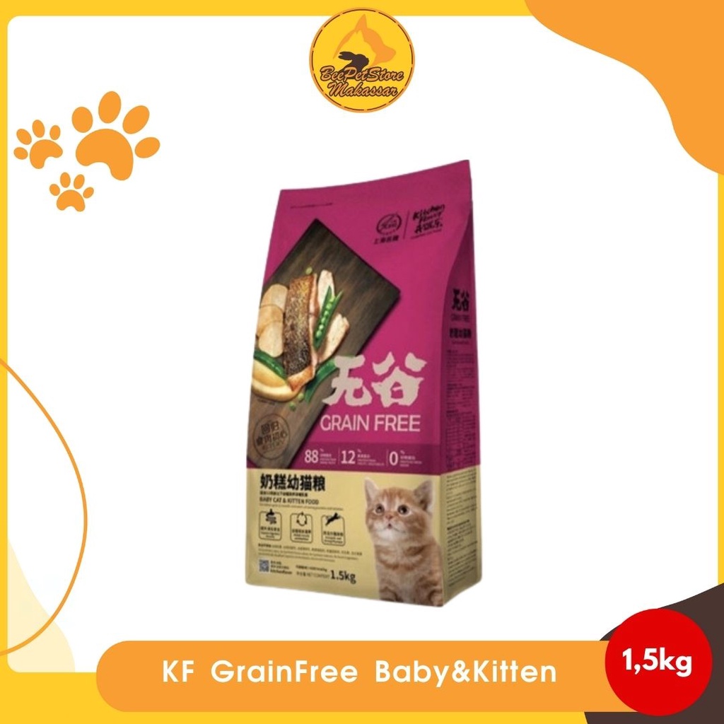Makanan Kucing-KF GrainFree Baby&Kitten 1.5Kg