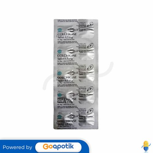 COLCHICINE ETERCON 0.5 MG STRIP 10 TABLET