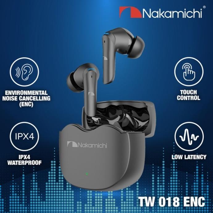 Terbaru Nakamichi Tw018 Enc Tws Gaming True Wireless Earbuds Tw 018 Earphone