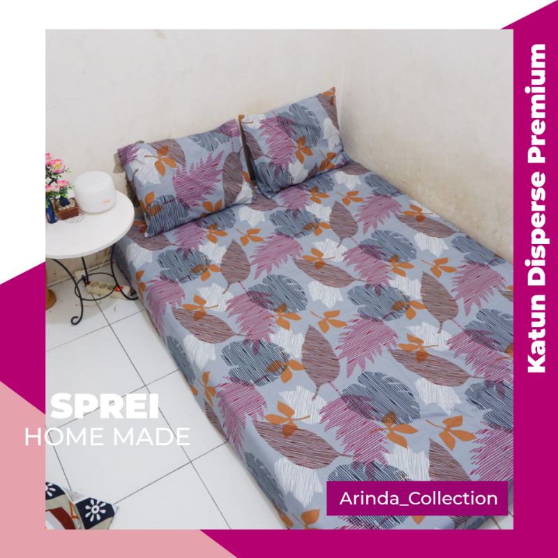 SPREI HOME MADE | MOTIF BUNGA MONSTERA | FULL SET