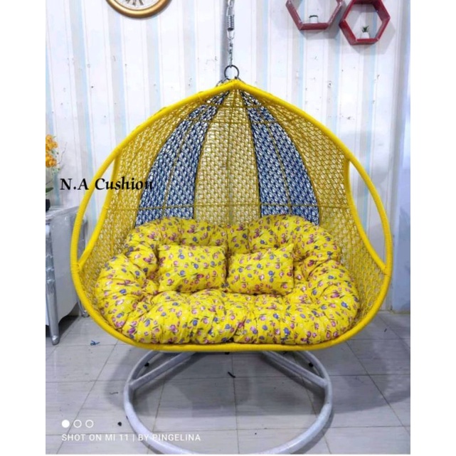 kursi ayunan gantung jumbo rotan sintetis