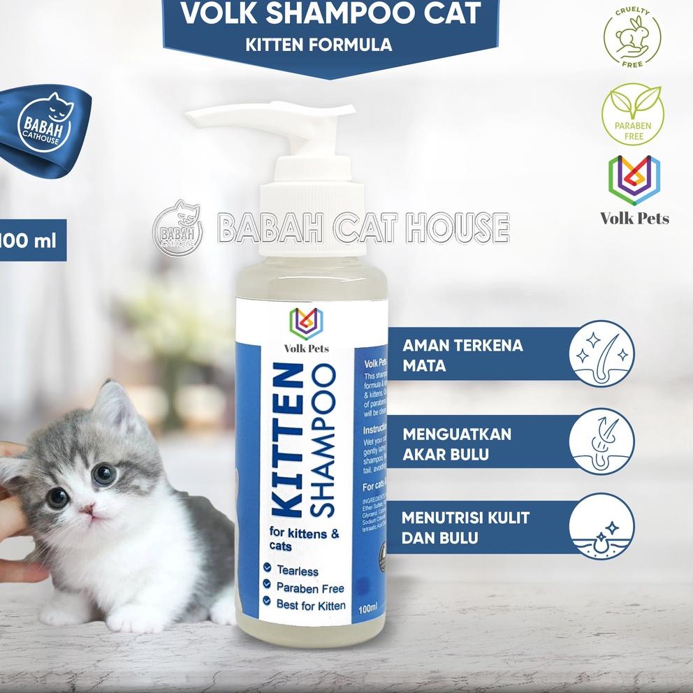 【F⚡ASH SALE✅】 VOLK PETS Shampoo KITTEN Anak Kucing Cat Shampo Bulu Lebat Sabun Sampo Anti Rontok Gro