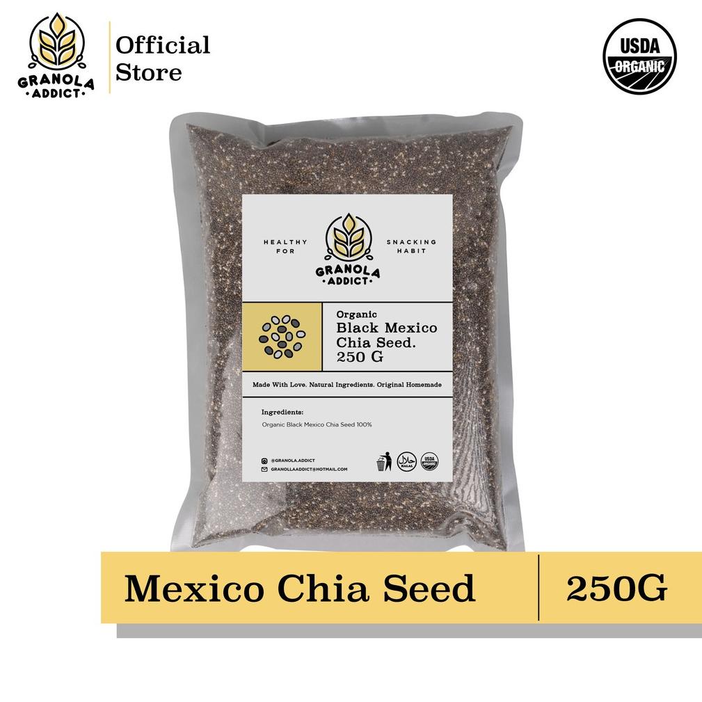 

JQ9775 Granola Addict - Black Chia Seed Mexico Organic / Organik 250G 9575