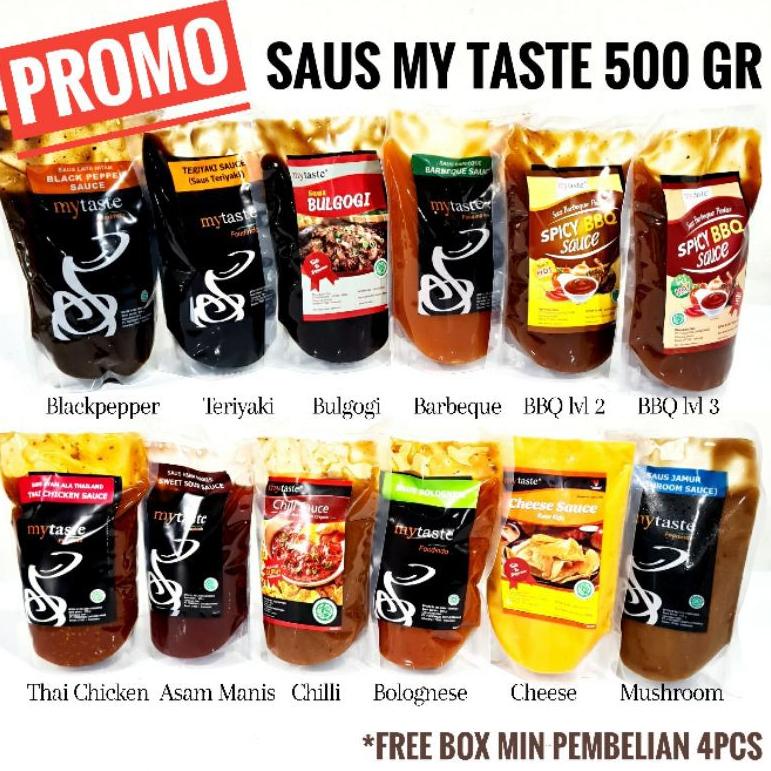 

[COD] ➦ Saus My Taste Blacpepper BBQ Teriyaki Cheese all varian 3955