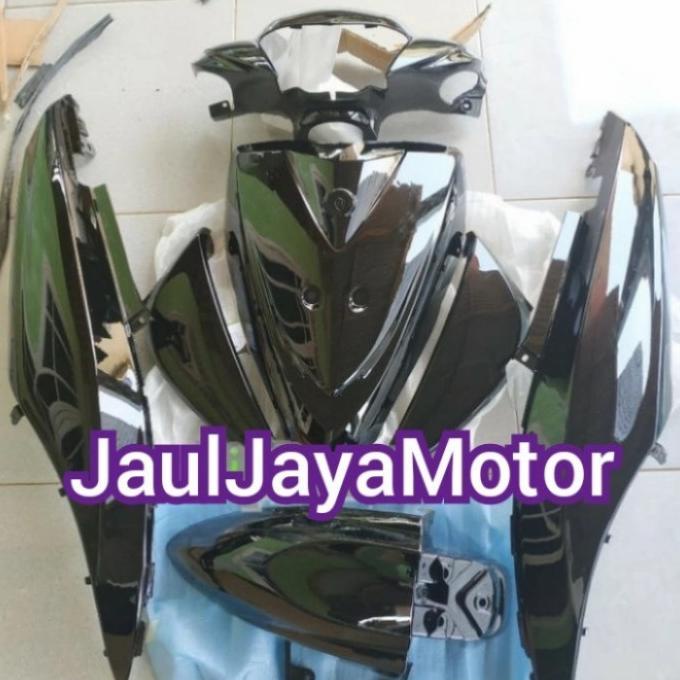 Cover Body Full Set Halus Yamaha Mio J Tahun 2012-2014 - Hitam