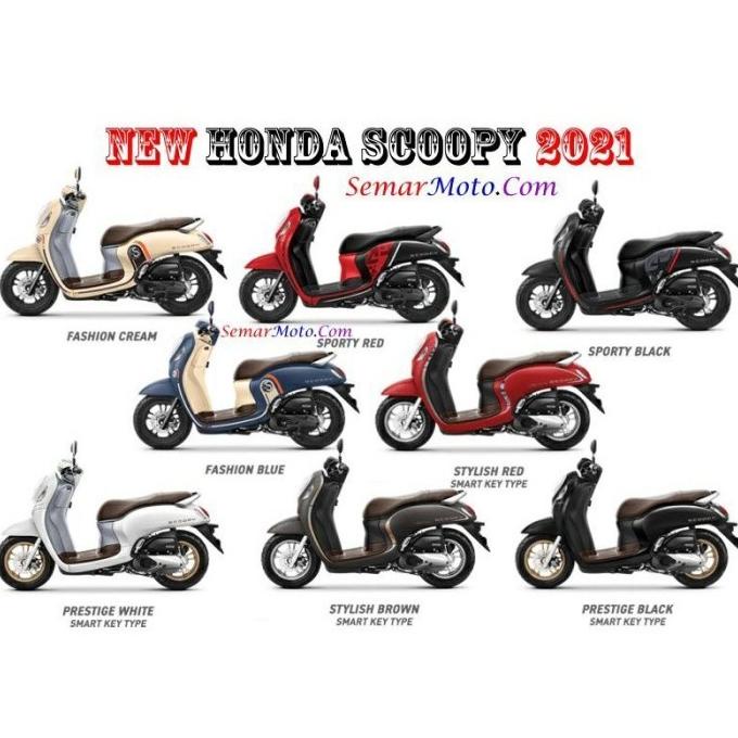 Cover body belakang kanan kiri scoopy terbaru tahun 2020/2022 Hitam