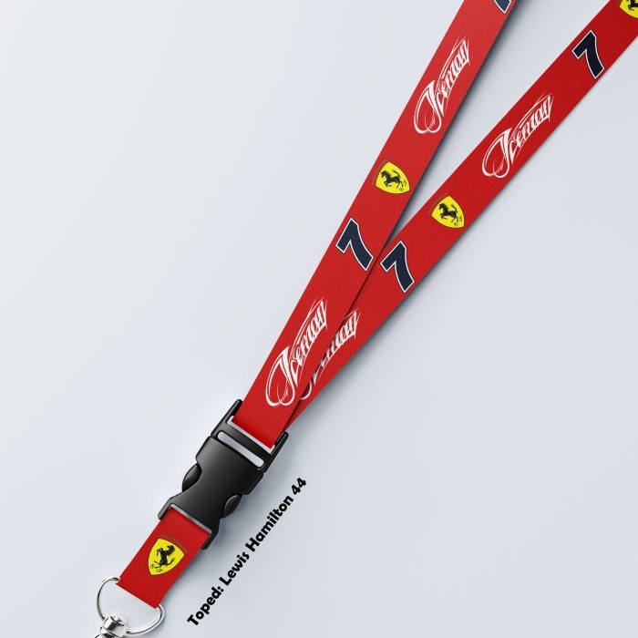 

Lanyard F1 Formula 1 Ferrari Kimi Raikkonen Iceman Dua Sisi