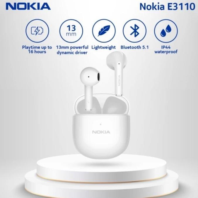 Terbaru Nokia E3110 Tws Hd Earbuds With Mic New Murah