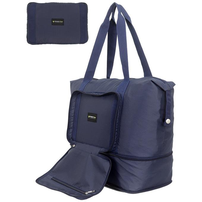 Tas Travel Lipat - Folding Bag Travel Time 376 - Blue