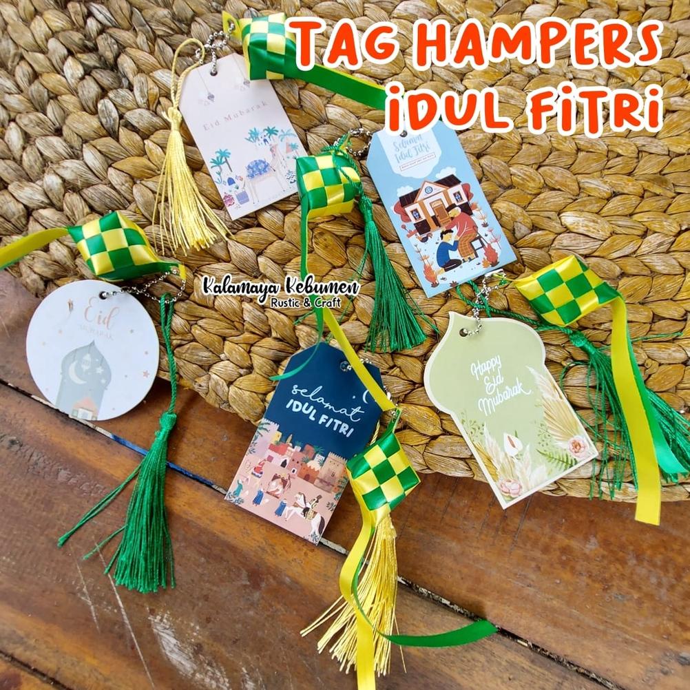 

Tag Gantungan Parcel & Hampers Hang Tag Kartu Ucapan Idul Fitri Lebaran Ramadhan Pita Kado