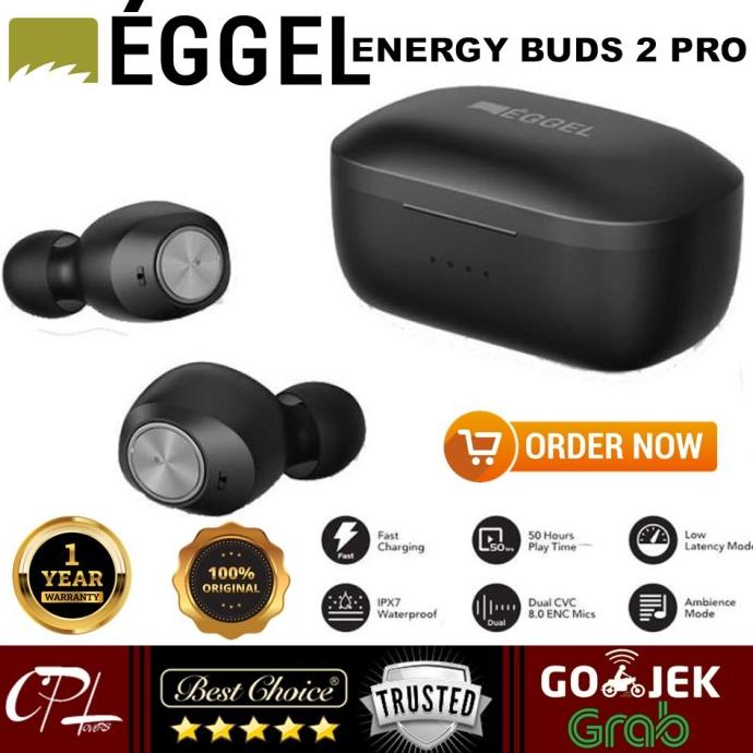 Terbaru Eggel Energy Buds Ii Pro / Energy Buds 2 Pro Bluetooth Tws Earphones