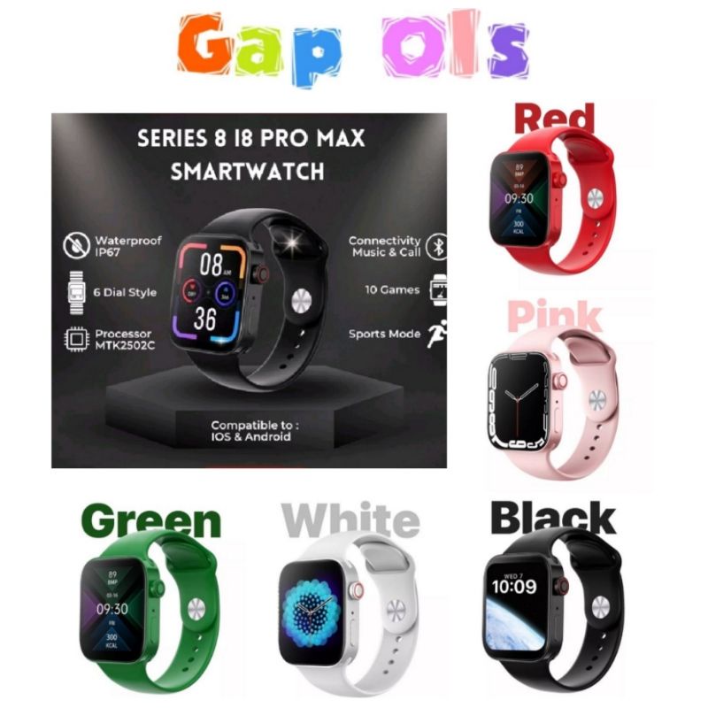 SmartWatch 8 I8 Pro Max SmartWatch 10 Game Anti Air