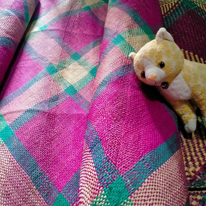 TIKAR ANYAMAN RUMPUT MENDONG ASLI KHAS JAWA LAMPIT KLASA TRADISIONAL