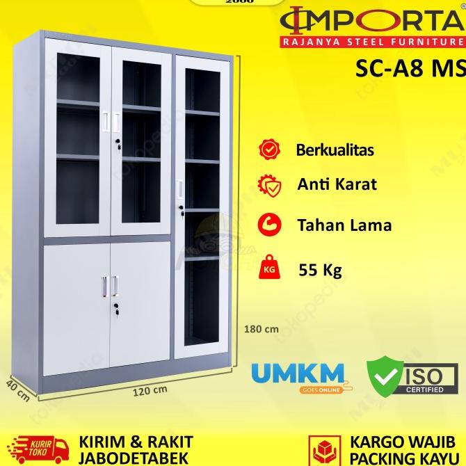 

IMPORTA SC-A8 BT MS lemari arsip 3 pintu lemari besi 3 pintu ---NEW READY---