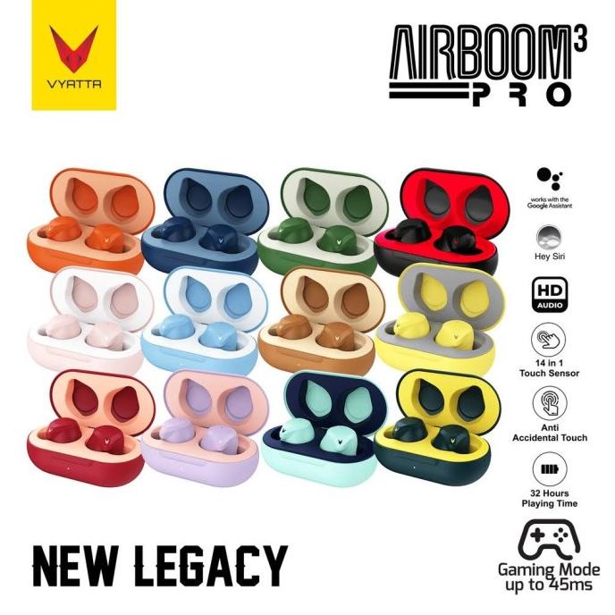 Terbaru Vyatta Airboom Pro Tws Bluetooth Headset