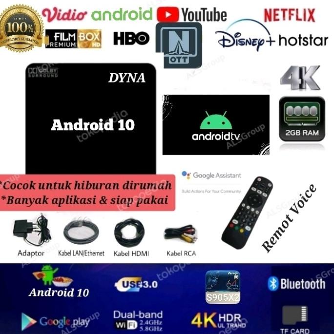 Smart Tv Box Android Stb Android 9 Full Premium Voice Assistant