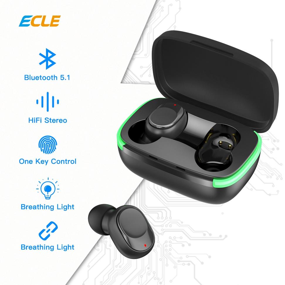 Ecle Y60 Tws Music Earphone Bluetooth Headset Smart Noise Reduction True Wireless Hifi Stereo