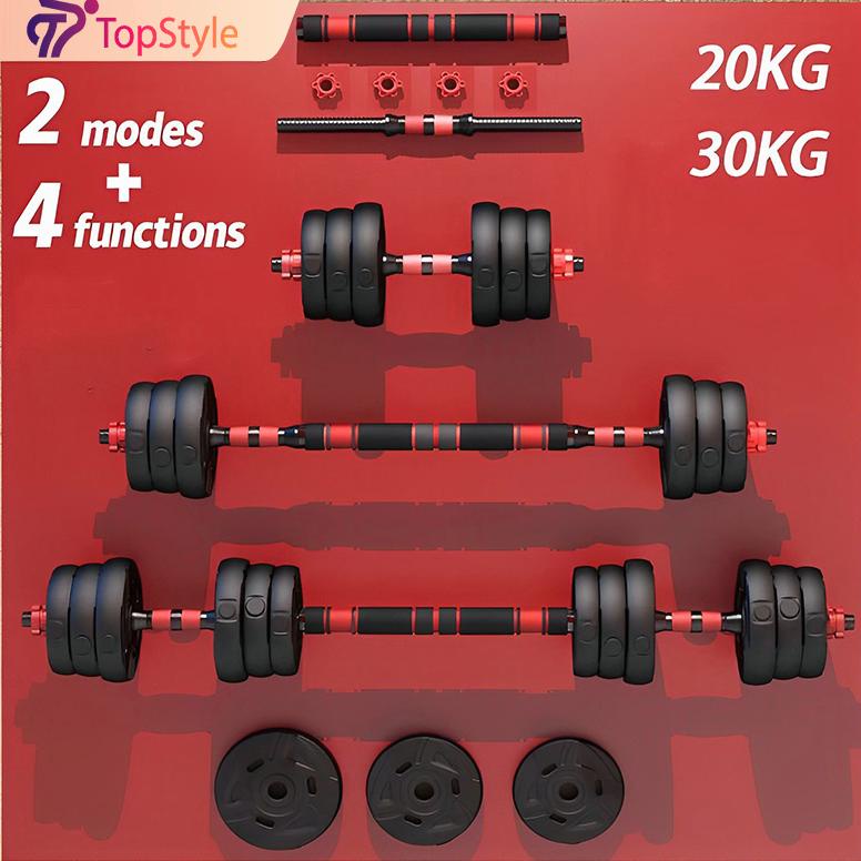 Ready StockY&amp;T Dumbell Set 30KG Peralatan Fitness Barbel Bisa Disambung Tiang Angkat Dengan Perlindungan Lingkungan Untuk Pria Wanita Gym Equipment