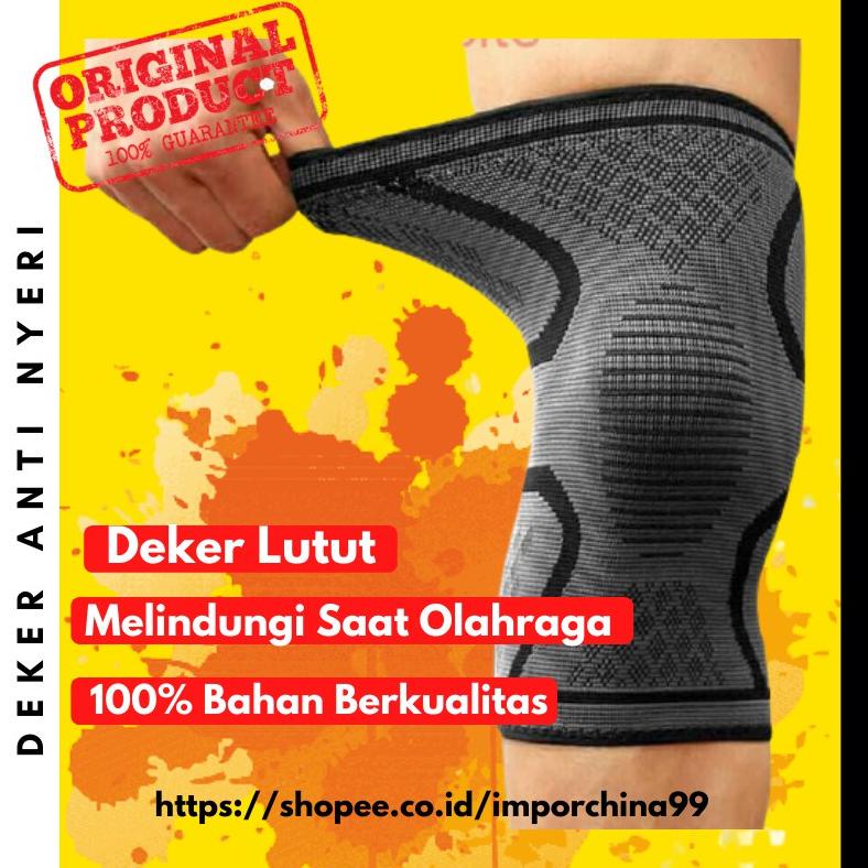 Deker Pelindung Lutut KNEE COMPRESSION Pad Support Brace Deker Lutut Olahraga Futsal Anti Lecet Dekk