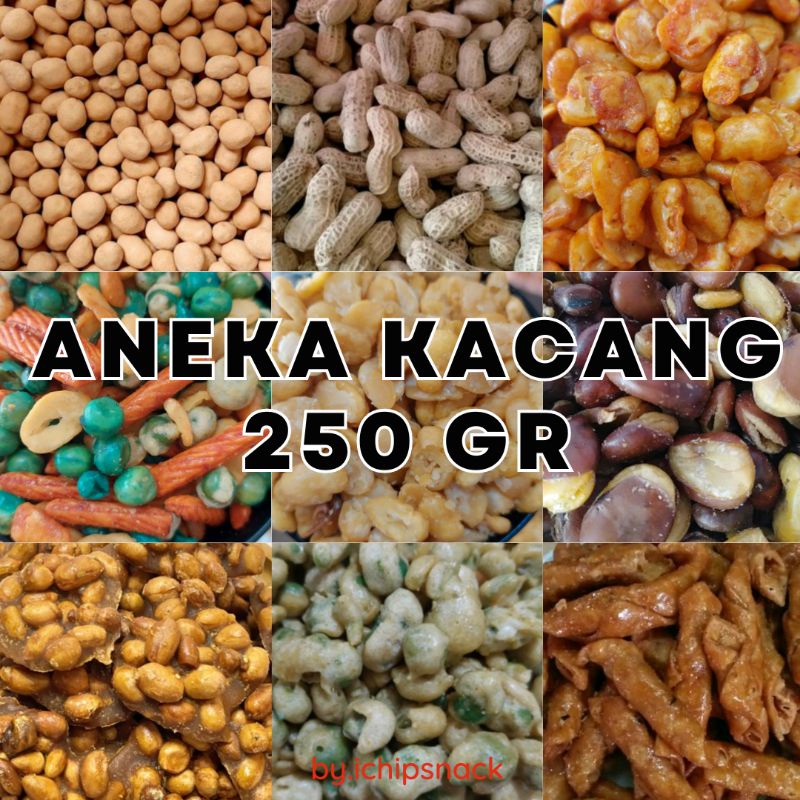 

Serba Kacang 250 Gram / Aneka Kacang Koro / Kacang Kiloan Murah
