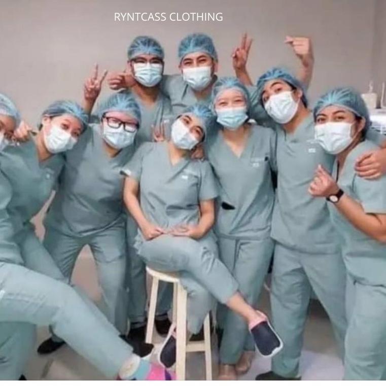 [KODE Y3669] [Bisa COD]Hijau Wardah SAGE Baju OK OKA / Seragam Jaga Perawat / Baju Oka Lengan Pendek