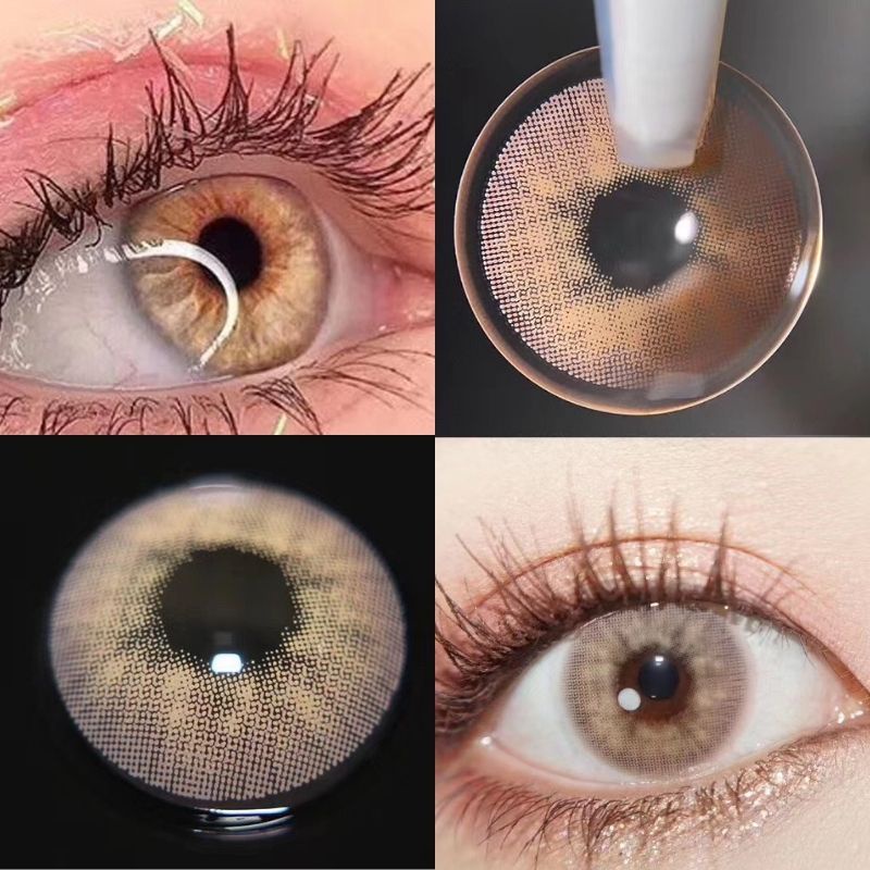 SOFTLENS BIG EYES BLACK COLORED LENSES 14.5mm-Polar Brown 14.2mm