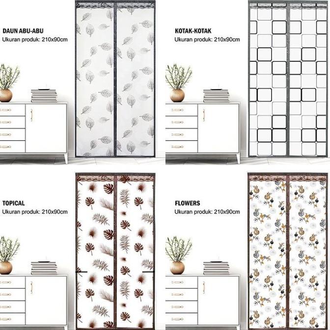 Tirai Magnet Anti Nyamuk-Tirai Magnet PVC-Tirai Magnet Ber-AC Tebal