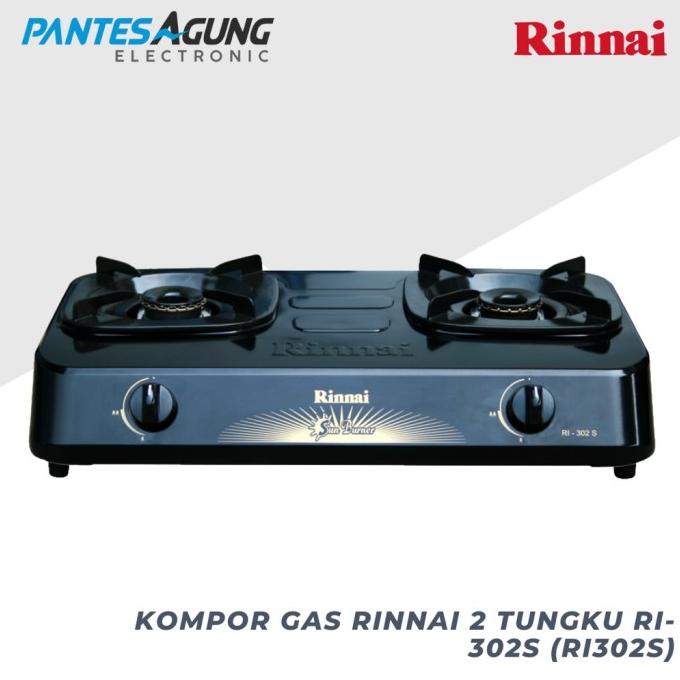 Kompor Gas Rinnai 2 Tungku RI-302S (RI302S)