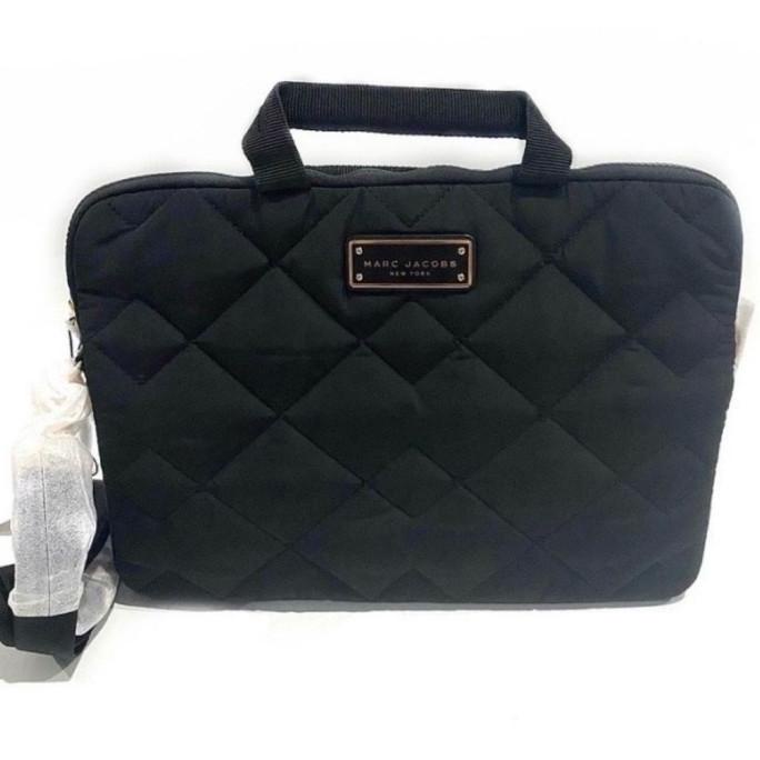 SALE Marc Jacob MJ Quilted nylon laptop bag black authentic Termurah