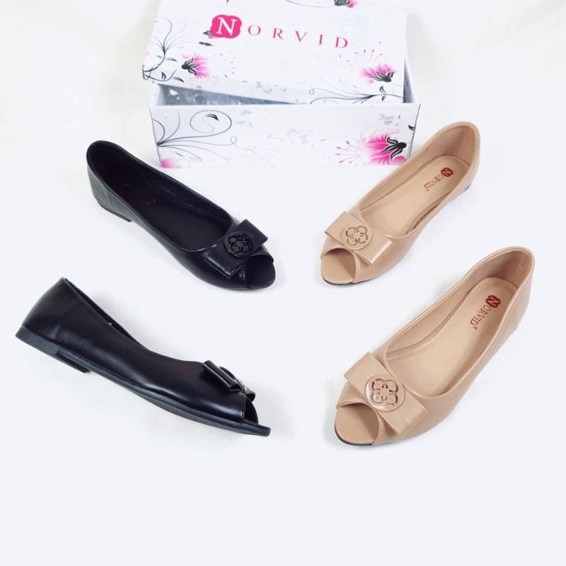 Norvid Sepatu Wanita Flat Shoes Ringan TG17