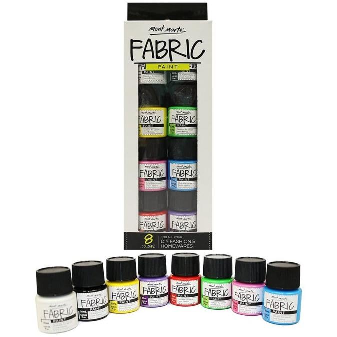 

Mont Marte Fabric Paint Set 8 x 20ml