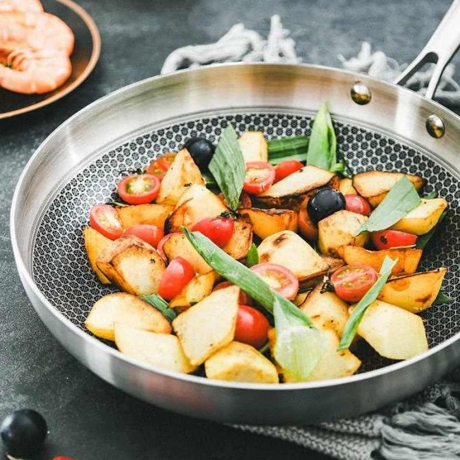 ~~~] Fry Pan Stainless steel anti lengket 28cm