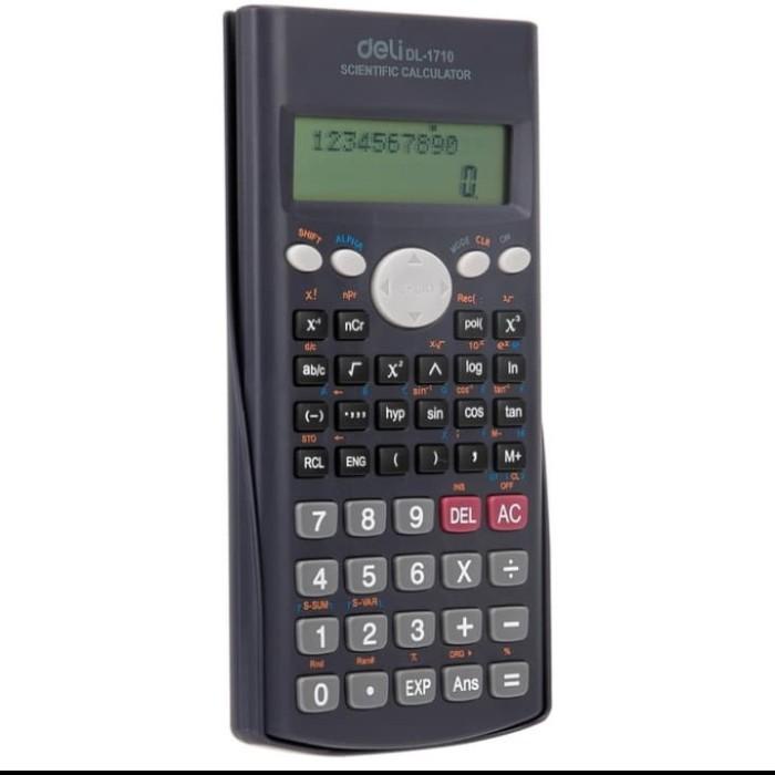 

Terlaris Kalkulator/Calculator Deli E1710 Scientific 240F 10+2 Digits
