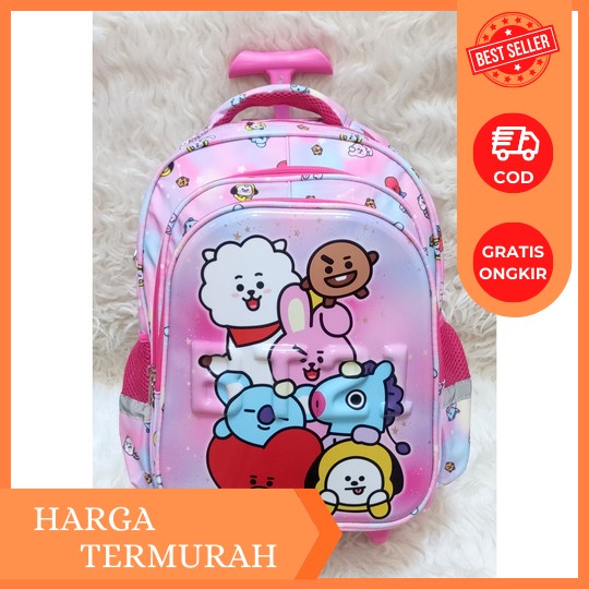 Tas Troli Anak Perempuan Sd Tas Anak Sekolah Sd Perempuan Ransel Trolley Anak Cewek Ransel Sekolah I