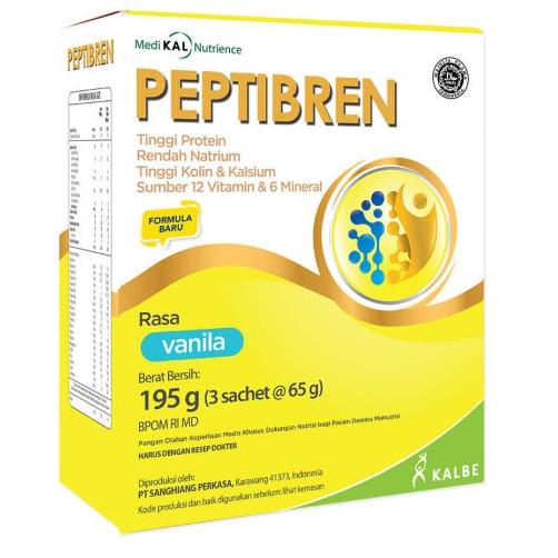 

✨Terbaru✨ PEPTIBREN Vanilla Coklat 195gr - Susu Pasien Stroke & Pikun susu Rendah Lemak !