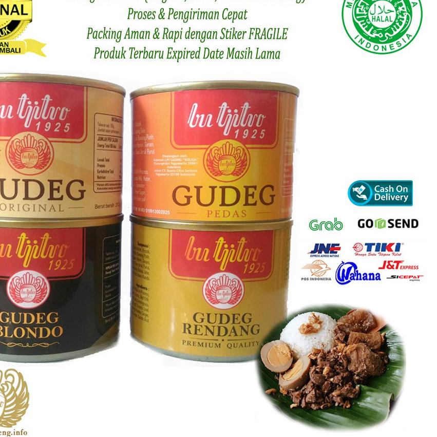 

12.12 Promo Brand Gudeg Kaleng Bu Tjitro Paket Komplit All Varian - 4Pcs buruan