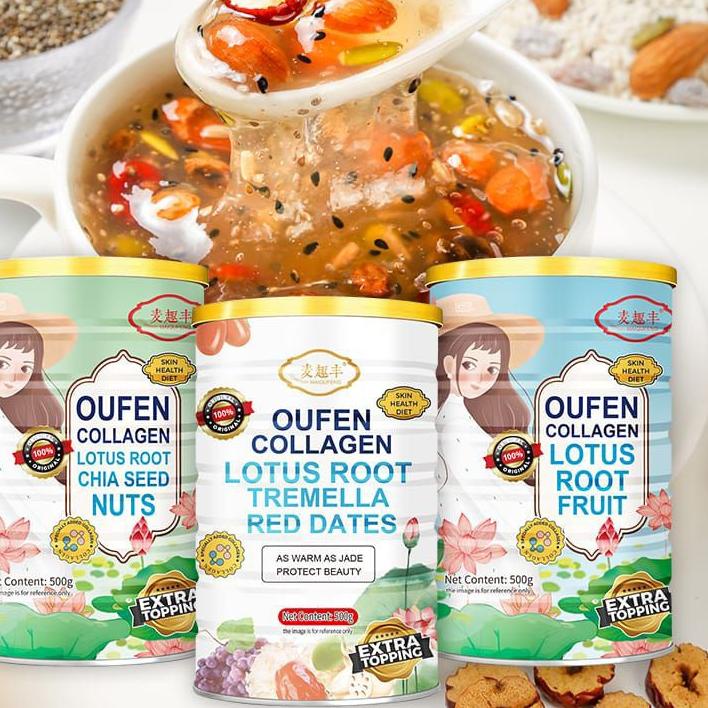 

DISKON BRANDS FESTIVAL ou fen lotus root powder bubur akar teratai sarapan diet sehat 500g 