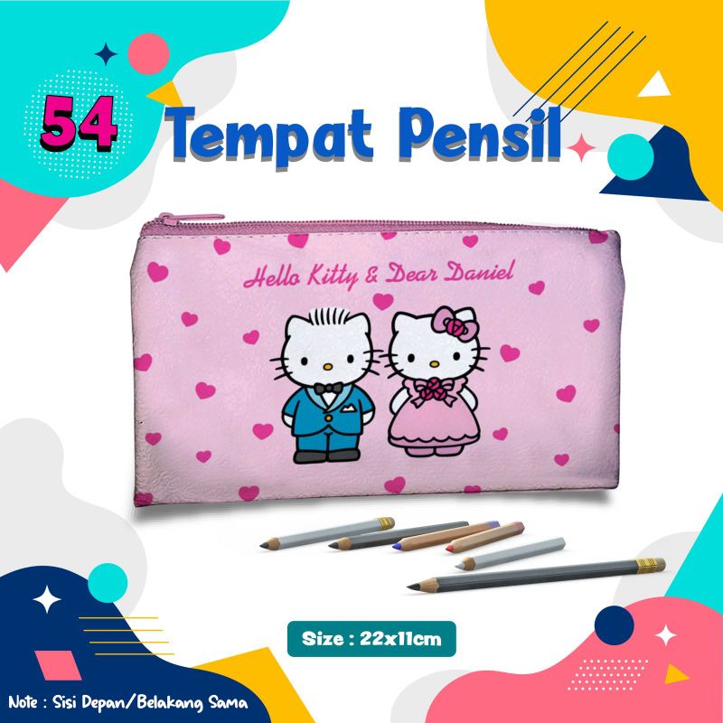 

Tempat Pensil Hello Kitty 54/Pouch Alat Tulis Custom Nama Foto Souvenir Kado Hadiah Wadah Kostak Kotak Dompet