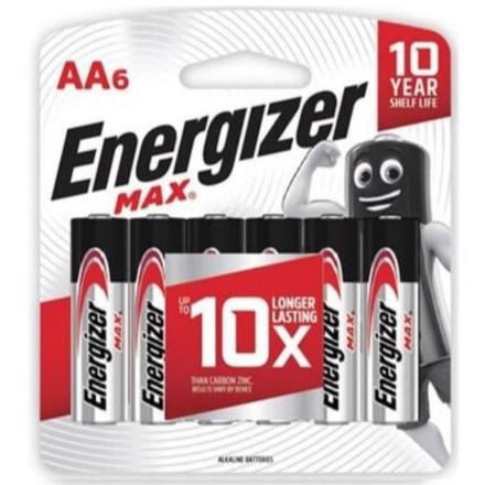 ( Bayar Ditempat ) BATERAI ENERGIZER MAX Alkaline A2 ISI 6 Original ..