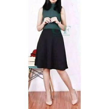 Kekinian Rok mini flare style korea/Rok span fashion/Rok kerja ,.