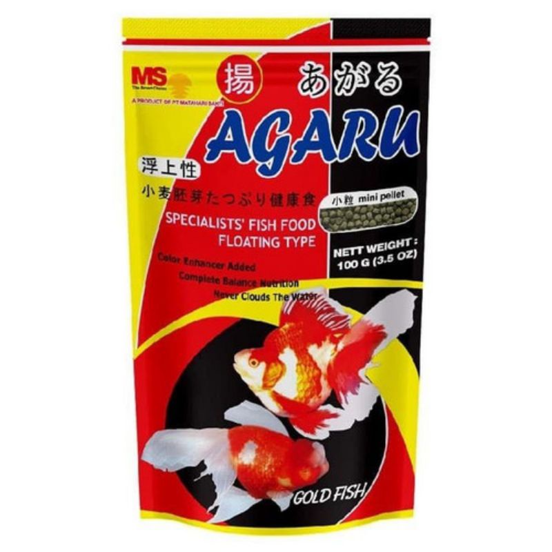 AGARU Gold Fish Pelet Pakan Ikan Mas Type Floating ( Ngapung )
