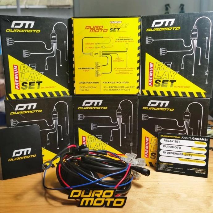 RELAY SET DUROMOTO , RELAY SET MOTOR MOBIL , RELAY SET LAMPU PREMIUM