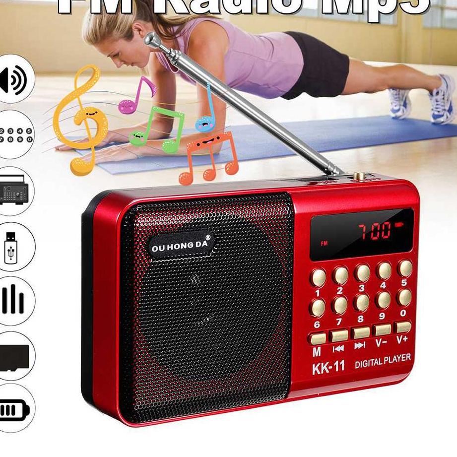 Dicari Radio Player AM/FM Radio Player Stereo Pocket Mini Portable Portabel Simple Terfavorit Memory
