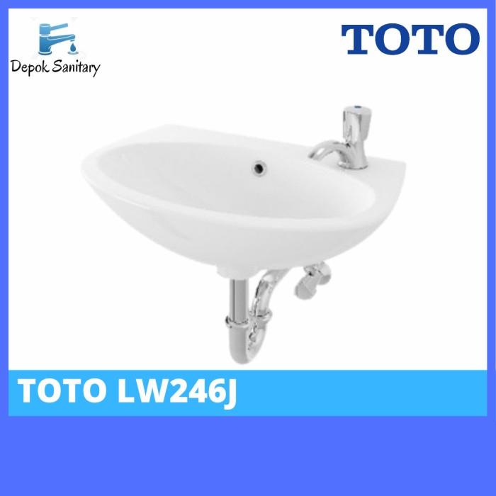 Kujo Wastafel Toto Lw246J Paket Komplit/ Washtafel Toto/ Wastafel Toto