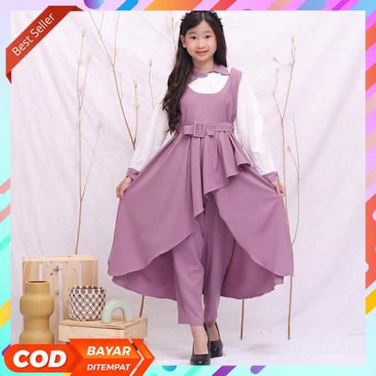 Alexa Set Kids / Setelan Anak Perempuan / Baju Anak Perempuan Crinkle / Givani One Set Terbaru/Setel