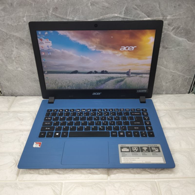 Laptop Acer Aspire 3 Amd A4-9120e RAM 4GB SSD 128GB HDD 500GB MURAH