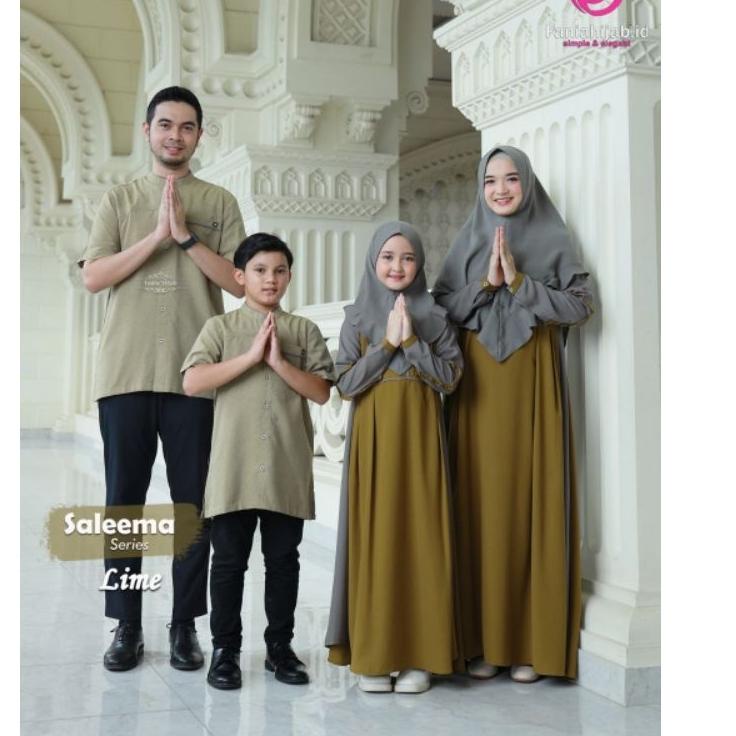 Special Saleema Series Lime by Fania Hijab /Sarimbit Ied 2023/Sarimbit Lebaran 2023 Fast Respon